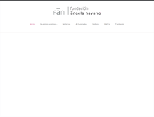 Tablet Screenshot of fundacionangelanavarro.org